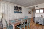 Coastal farmhouse dining table for six
